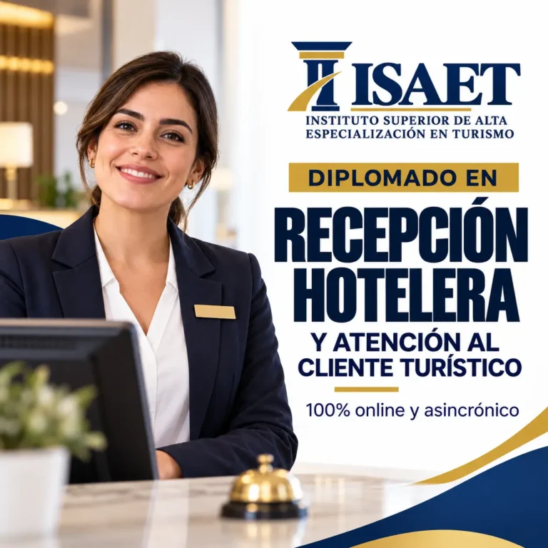 Diplomado en Recepción Hotelera y Atención al Cliente Turístico